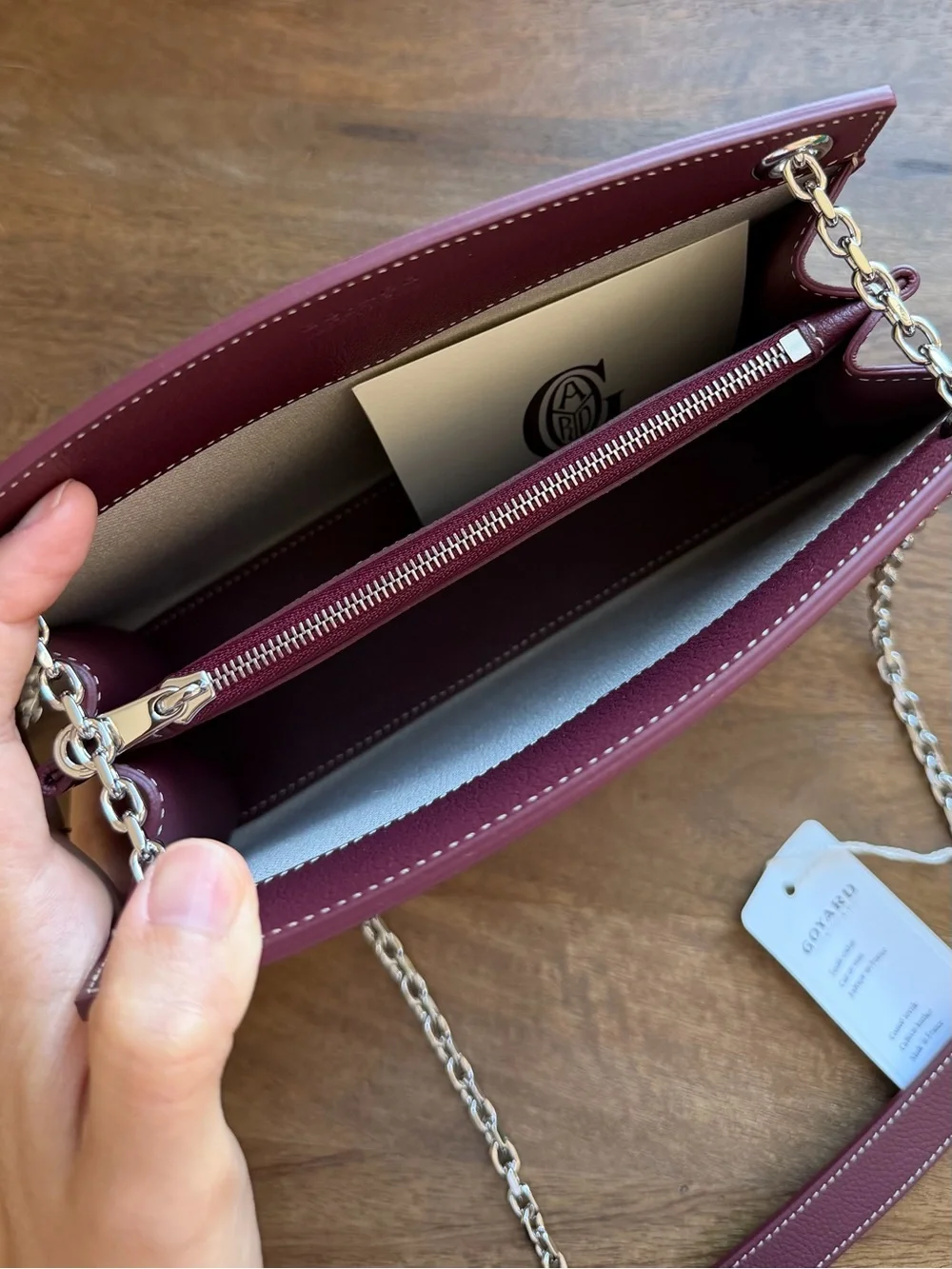 Rouette Structuré Mini Bag Burgundy